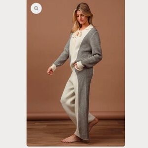 Heyson striped sweater and pants set